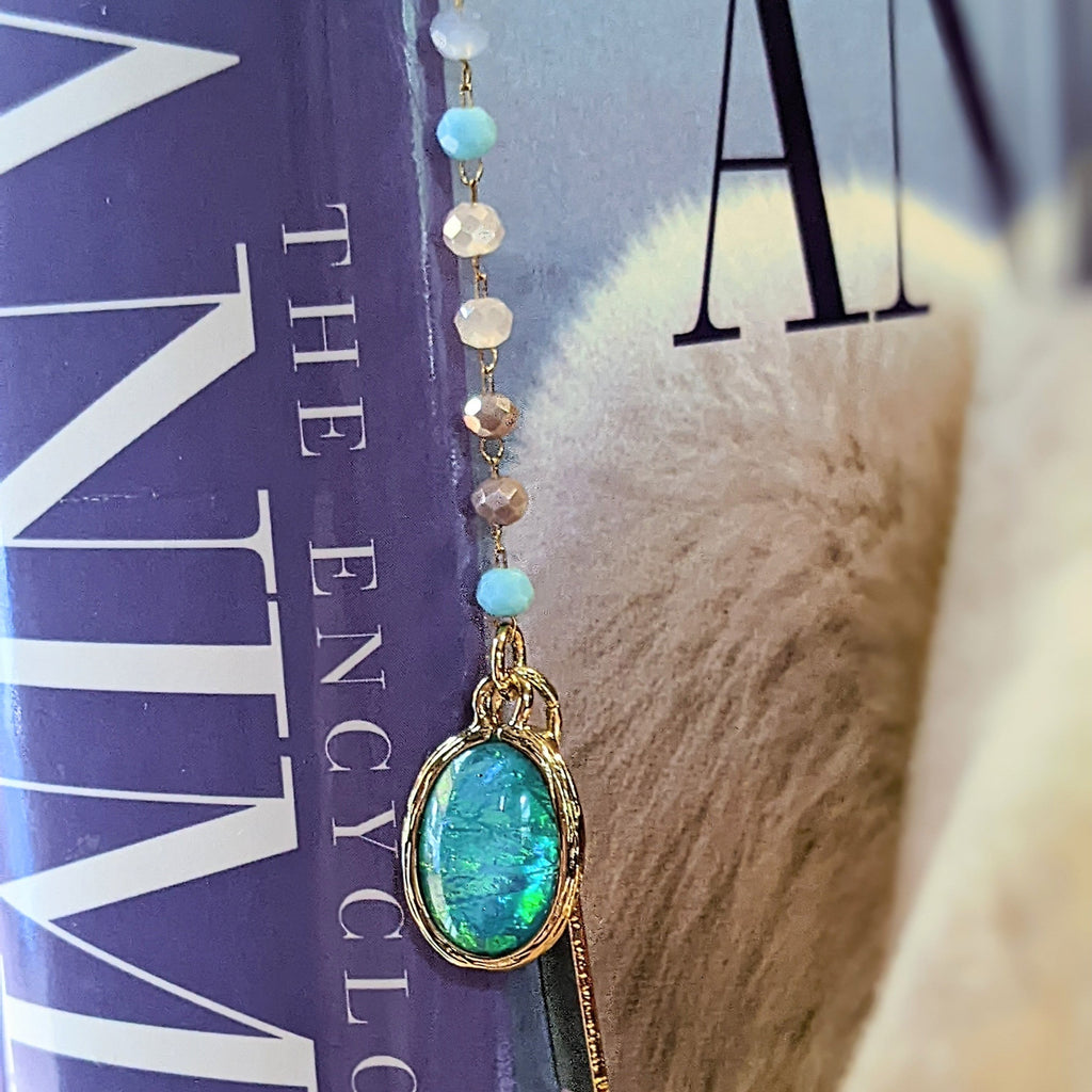 Choose Joy Amazonite Gemstone Bookmark