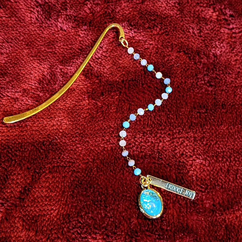 Choose Joy Amazonite Gemstone Bookmark