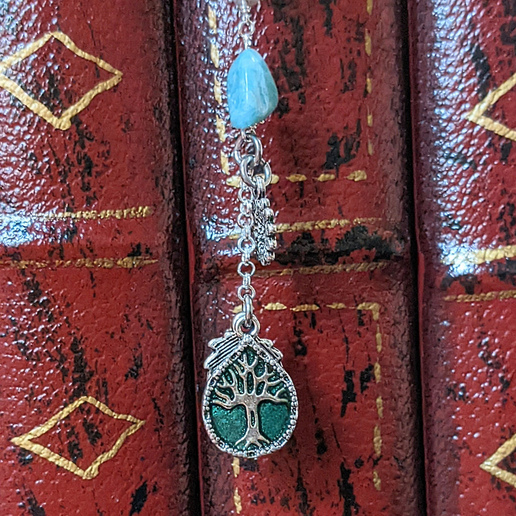 Tree of Life Amazonite Gemstone Bookmark