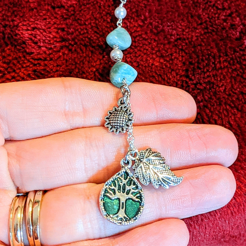 Tree of Life Amazonite Gemstone Bookmark