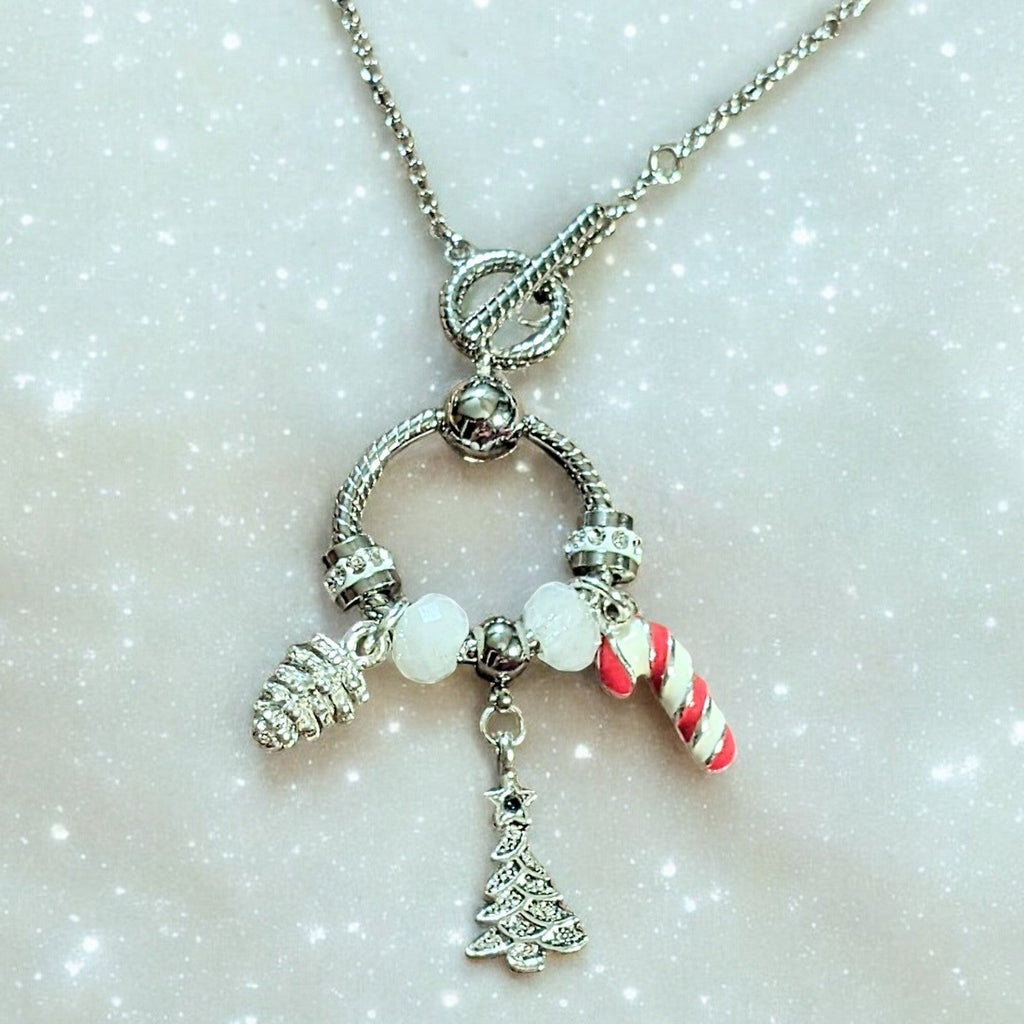 Christmas Toggle Charm Necklace II, 20 inches