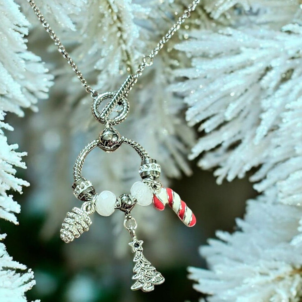 Christmas Toggle Charm Necklace II, 20 inches