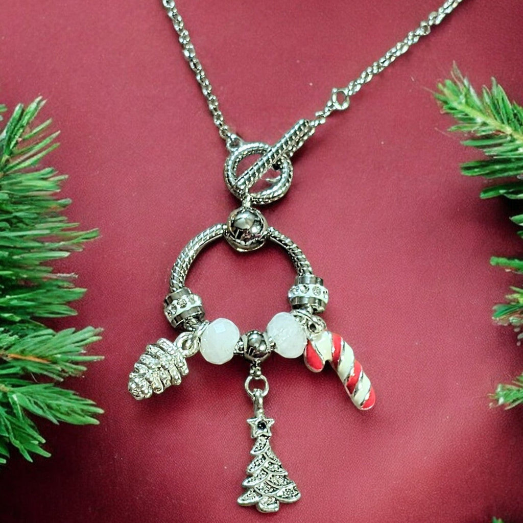 Christmas Toggle Charm Necklace II, 20 inches