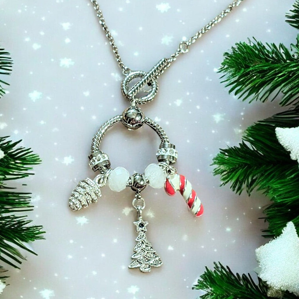 Christmas Toggle Charm Necklace II, 20 inches