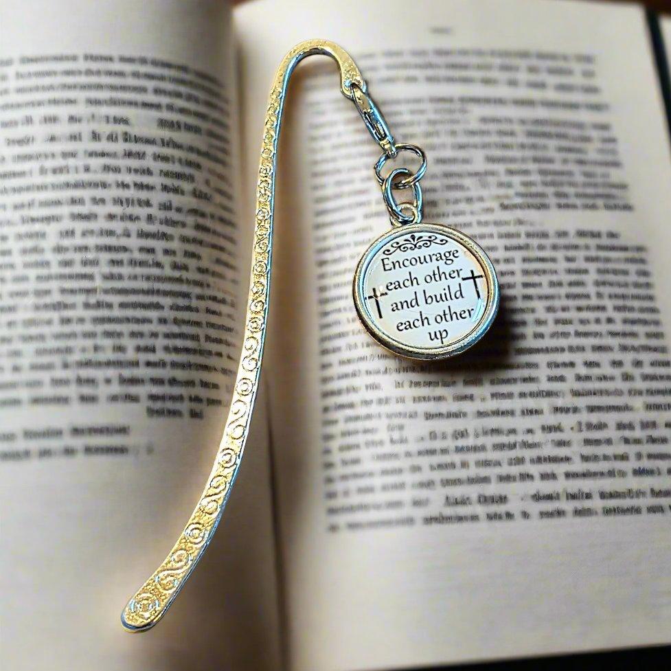 Religious Gift Charm Bookmark- Choose one Encourage Each Other...