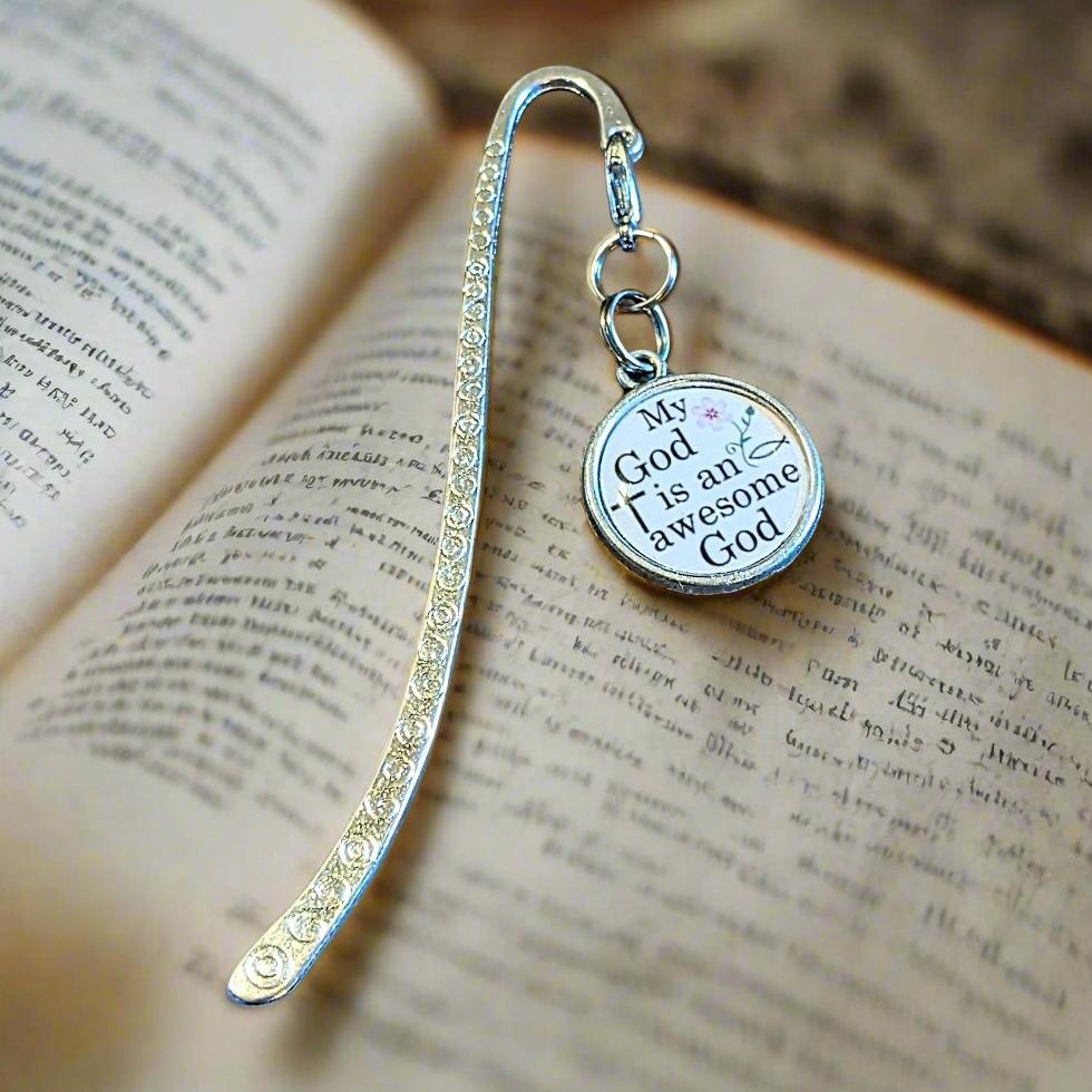 Religious Gift Charm Bookmark- Choose one My God is an Awesome God