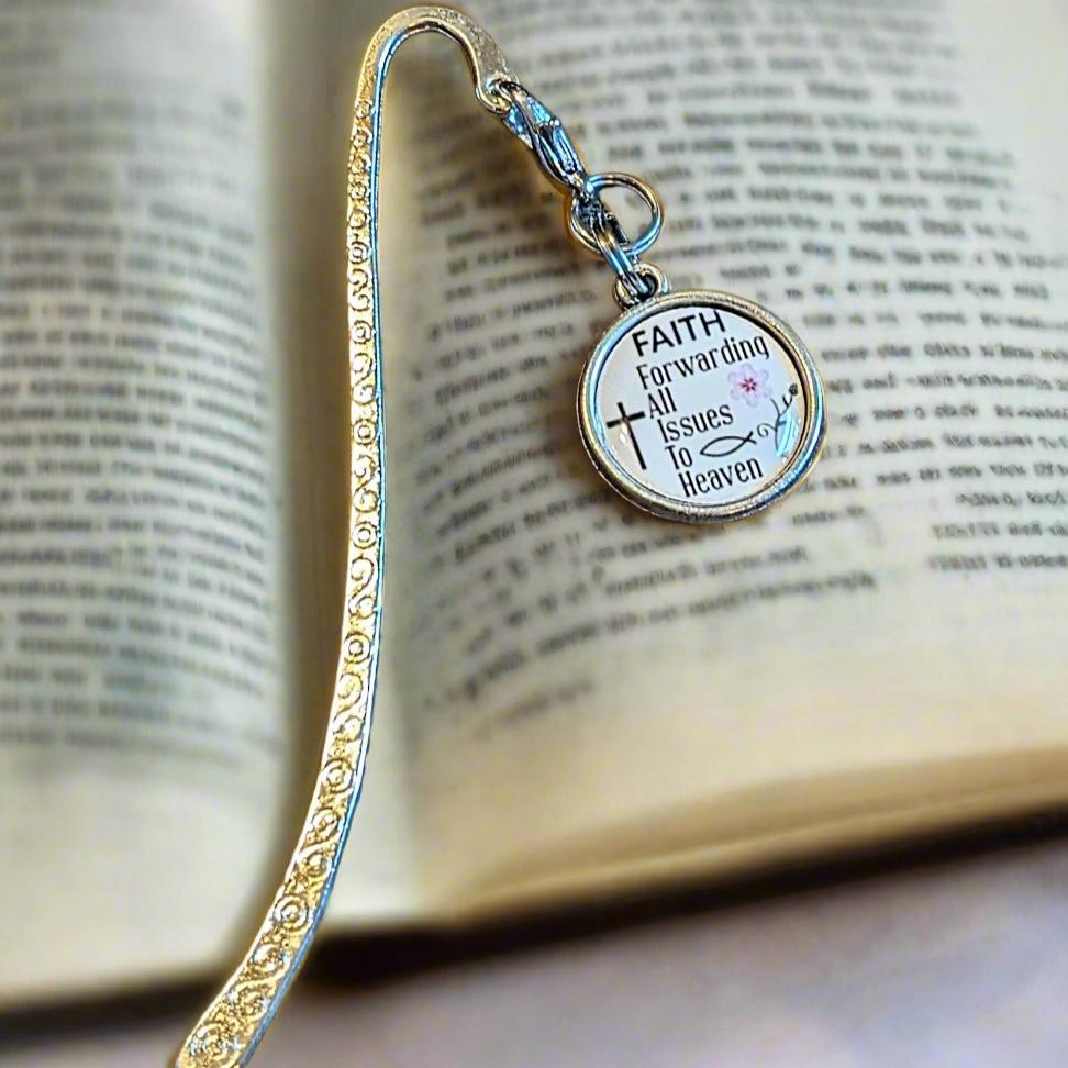 Religious Gift Charm Bookmark- Choose one FAITH-Forwarding All Issues