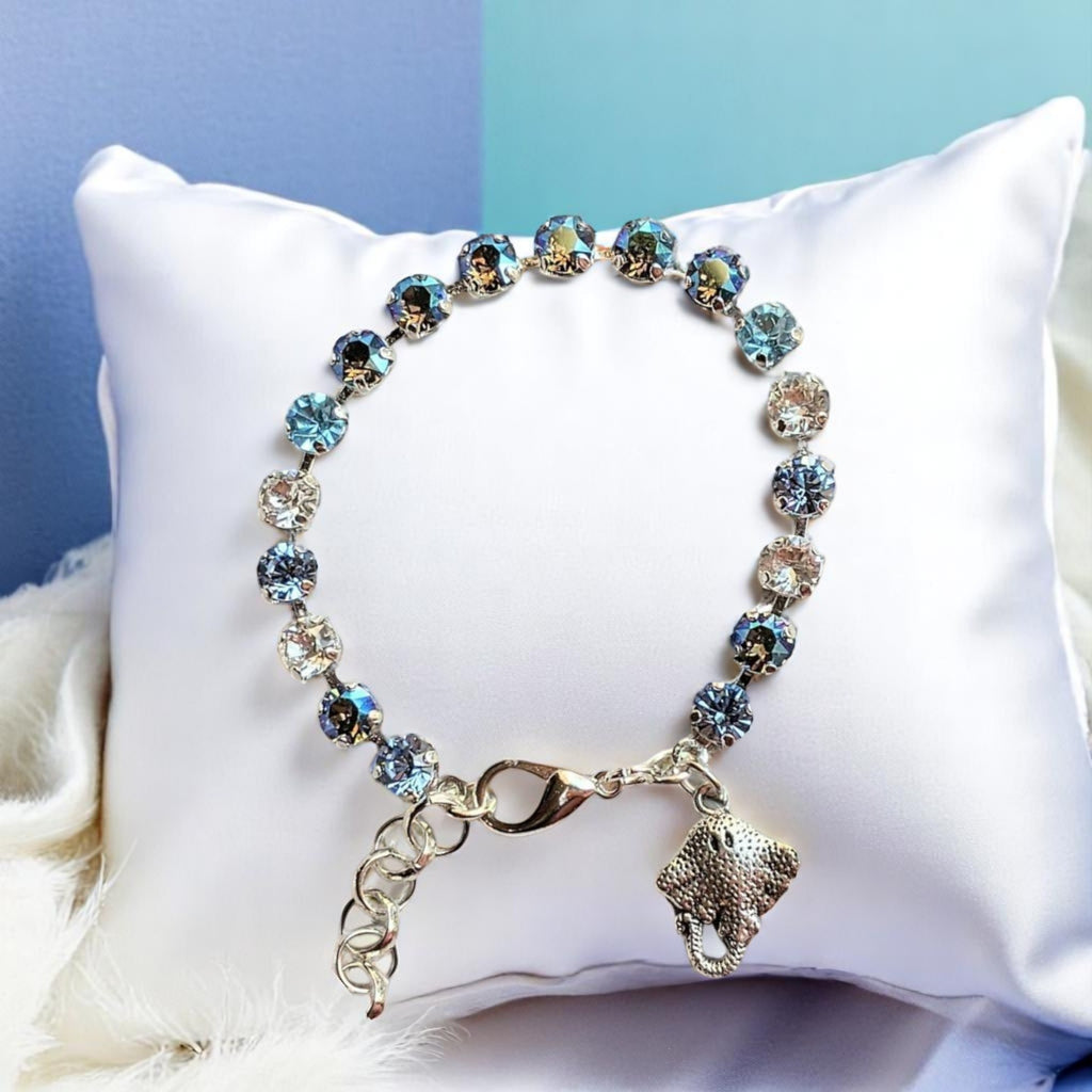 Manta Ray Faceted Crystal Bracelet