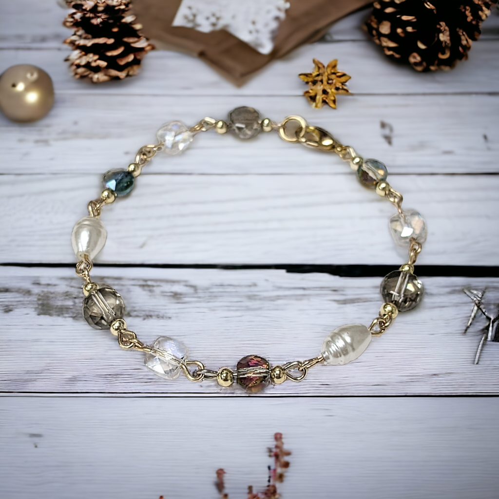 Romantic Crystal Pearl bracelet
