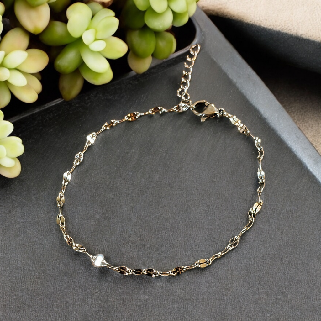 Silver Sparkle Chain Bracelet