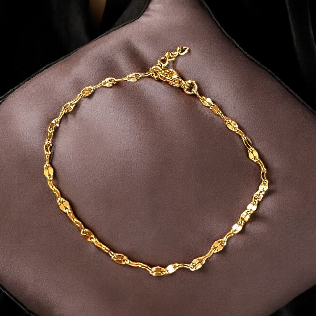 Gold Sparkle Chain Bracelet