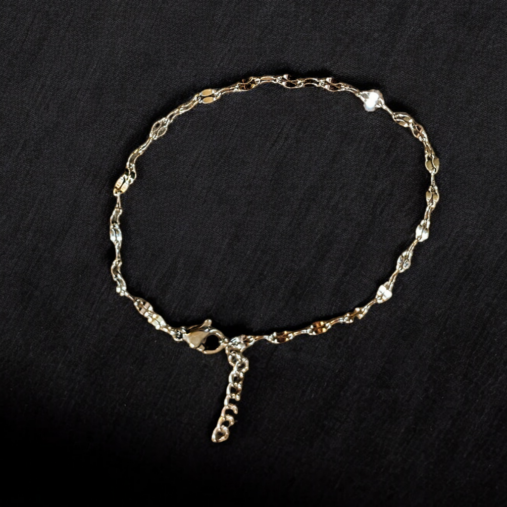 Silver Sparkle Chain Bracelet