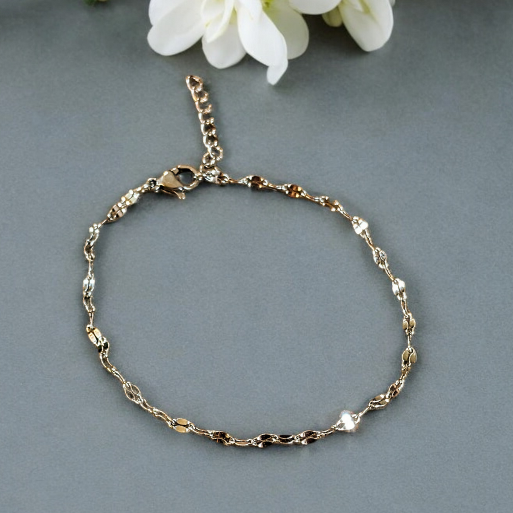 Silver Sparkle Chain Bracelet