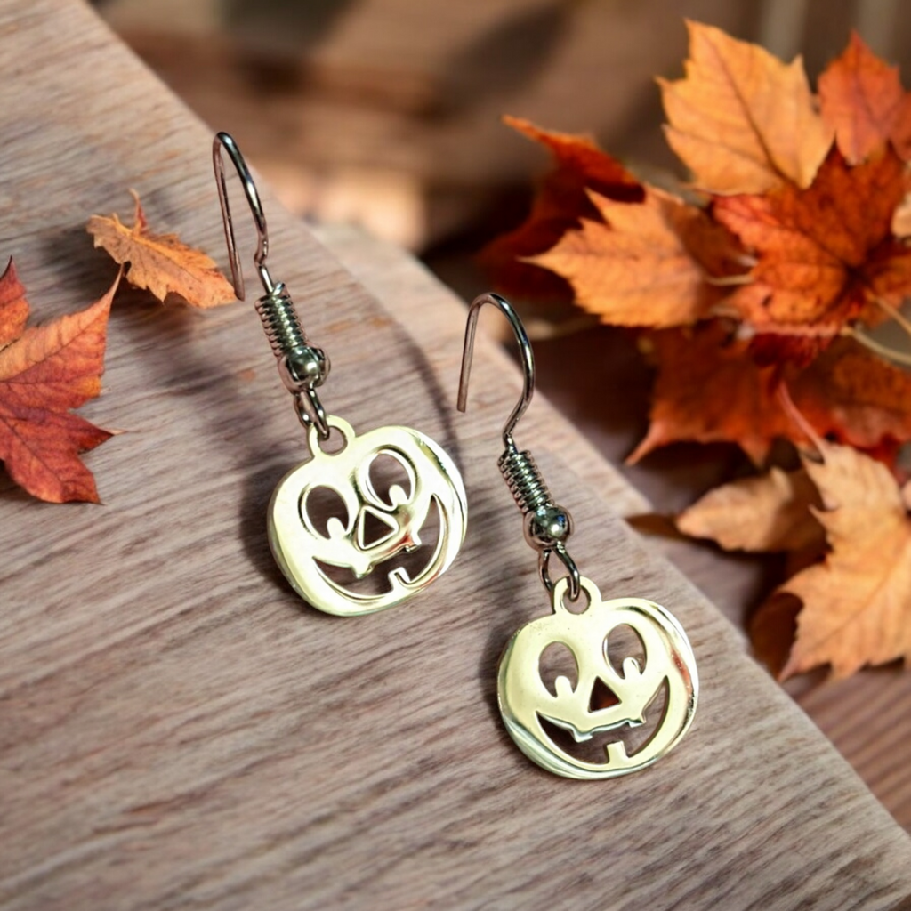 Jack-O-Lantern Halloween Earrings