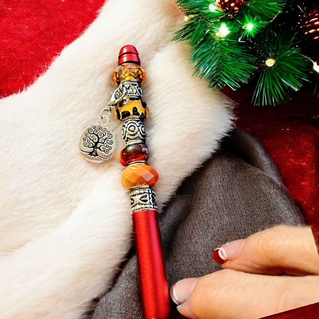 Charmed Gift Pen, Crystal Pen, Beaded Pen,-Choose Yours! Tree of Life