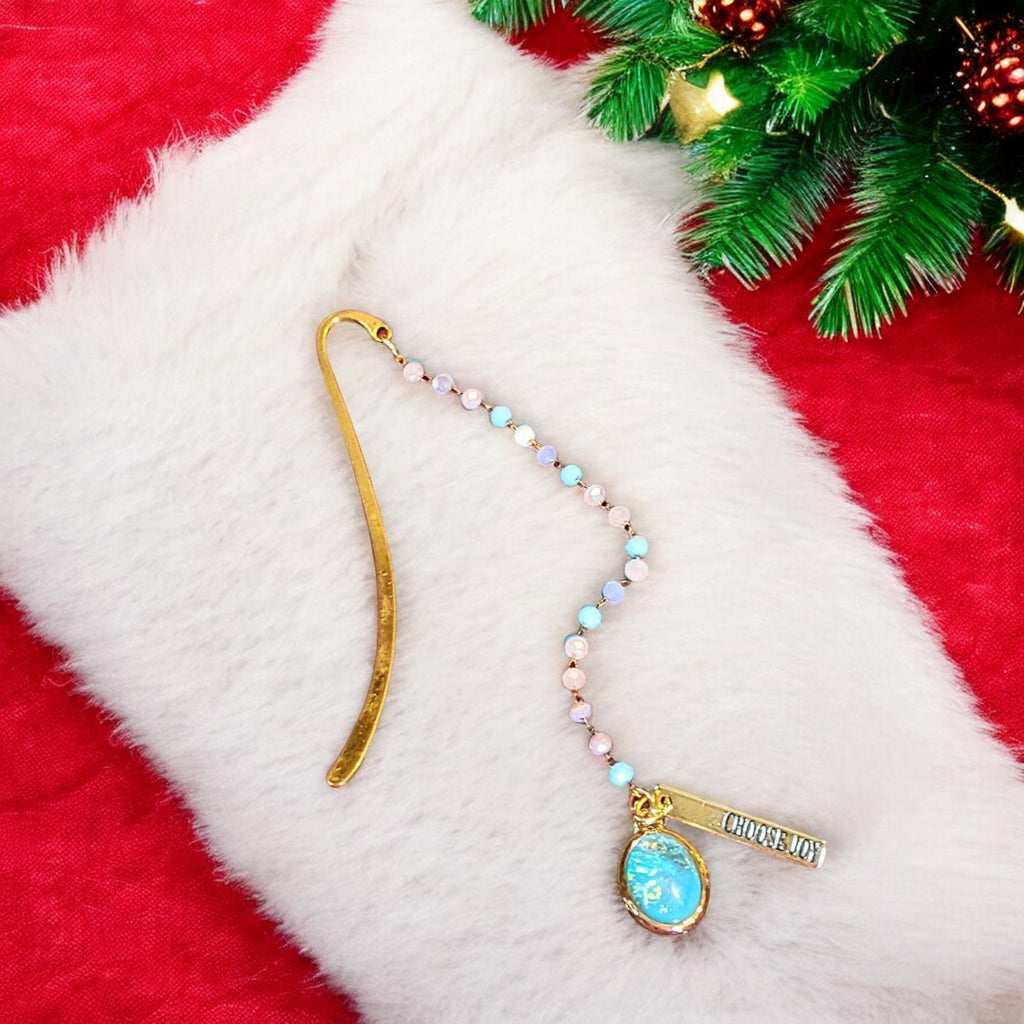 Choose Joy Amazonite Gemstone Bookmark