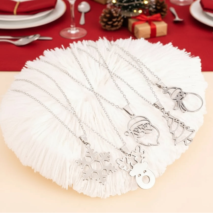 Christmas Necklace, Stainless Steel - 18 inch - Choose Yours!