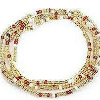 Beaded Stretch Cord Anklet-Beach Tan