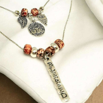 Blessed Boho Layered Necklace, 16-18 inch