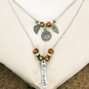 Blessed Boho Layered Necklace, 16-18 inch