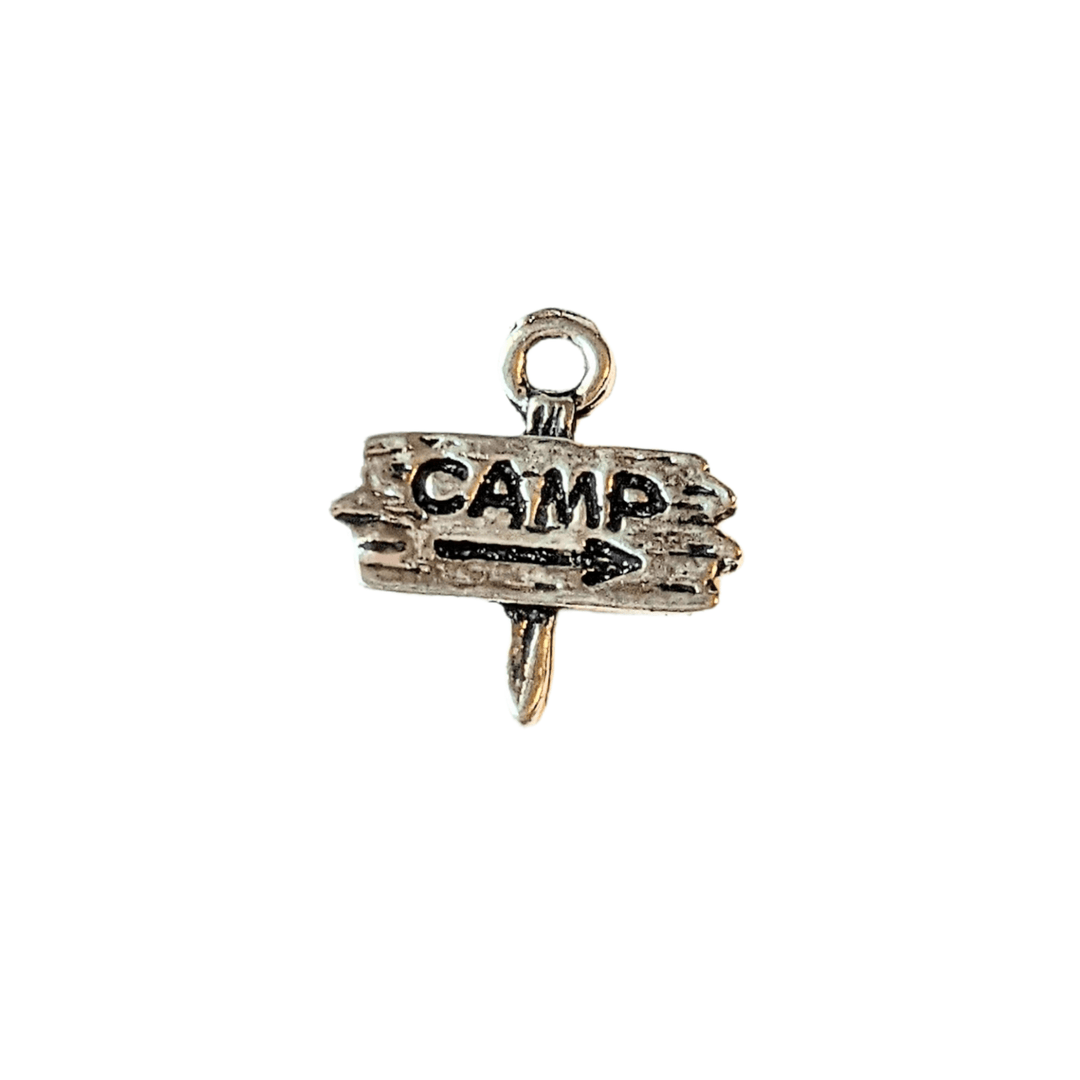 Camp Sign Charm Pendant