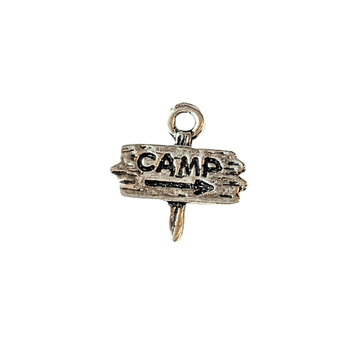 Camp Sign Charm Pendant