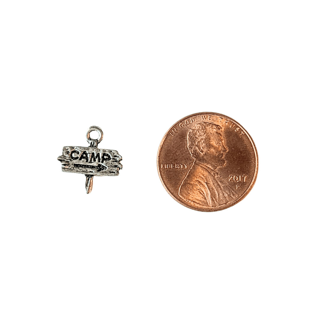 Camp Sign Charm Pendant