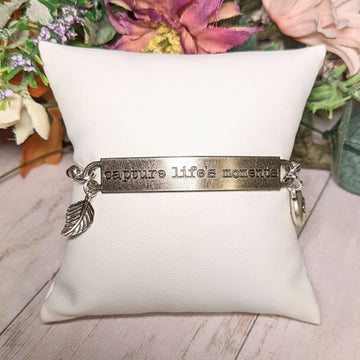 Capture Life's Moments Twisted Rope Bolo Bracelet