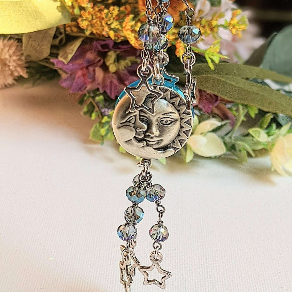 Celestial Moon & Sun Purse Charm/Junk Journal Charm