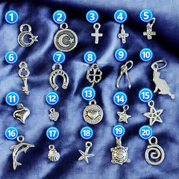 DESIGN YOUR Charm Ring, Adjustable .925 Sterling Silver charm dangle ring