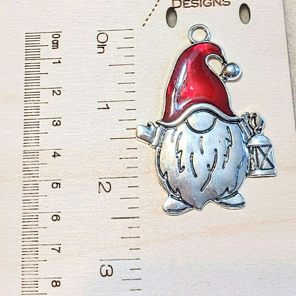 Christmas Gnome Beaded Necklace-36 inch
