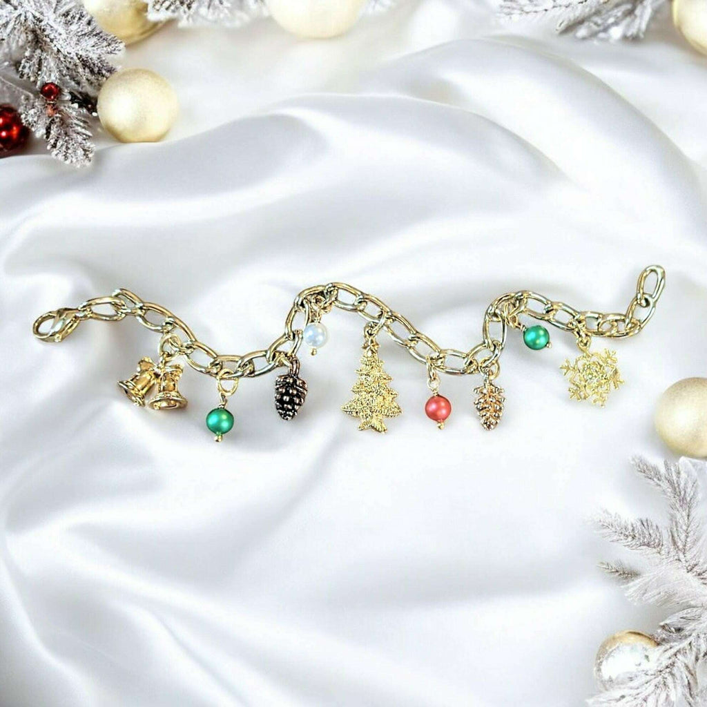 Christmas Gold Charm bracelet 2