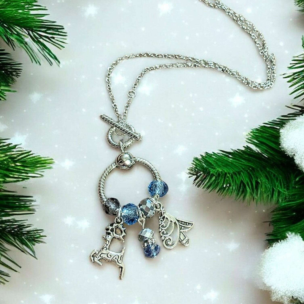 Christmas Toggle Charm Necklace, 20 inches