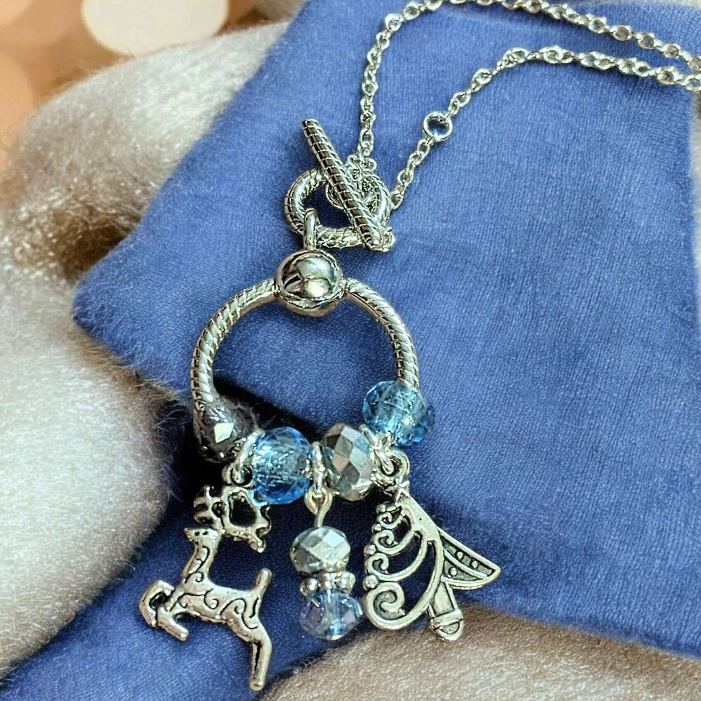 Christmas Toggle Charm Necklace, 20 inches