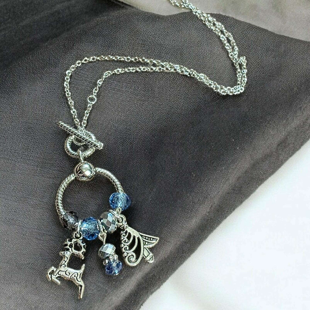 Christmas Toggle Charm Necklace, 20 inches