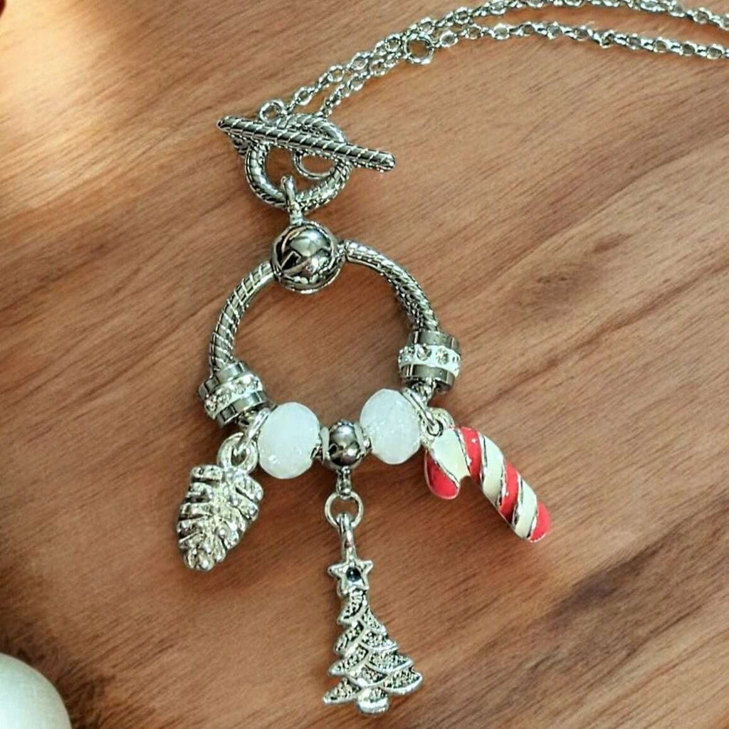 Christmas Toggle Charm Necklace II, 20 inches