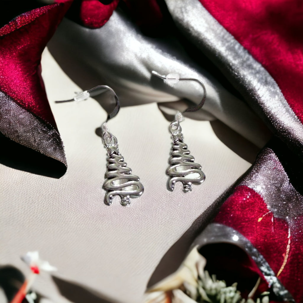 Christmas Tree Pendant dangle earrings