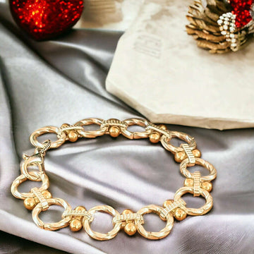 Chunky Two-Tone Chain Bracelet