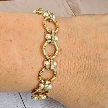 Chunky Two-Tone Chain Bracelet