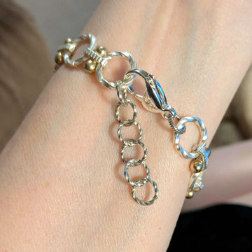 Chunky Two-Tone Chain Bracelet