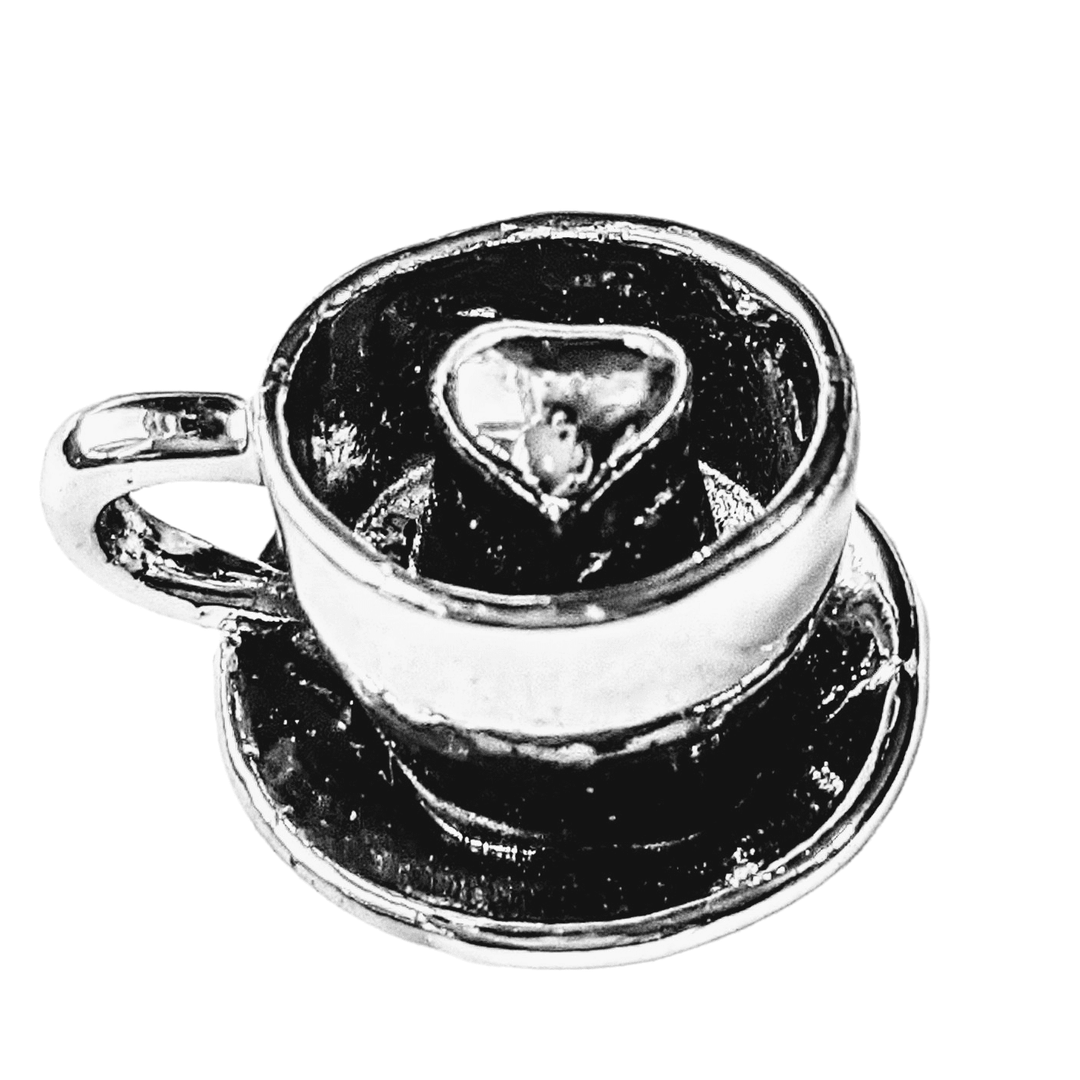 Coffee Cup Charm Pendant