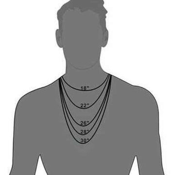 Cross Bar pendant necklace, Men's Stainless Steel necklace, 27 inches