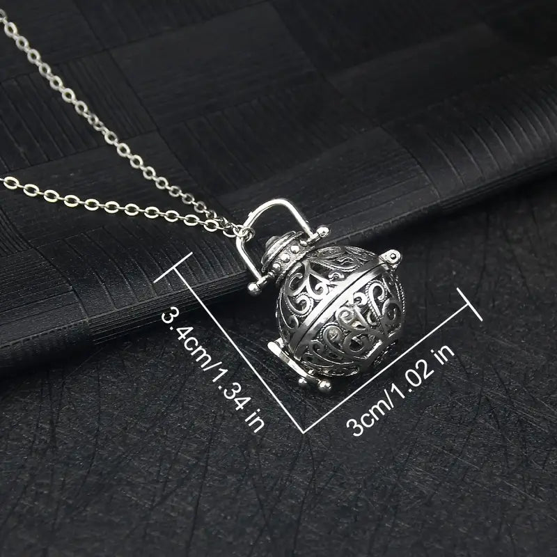 Mini Urn Locket Memory necklace, 22 inch, Unisex