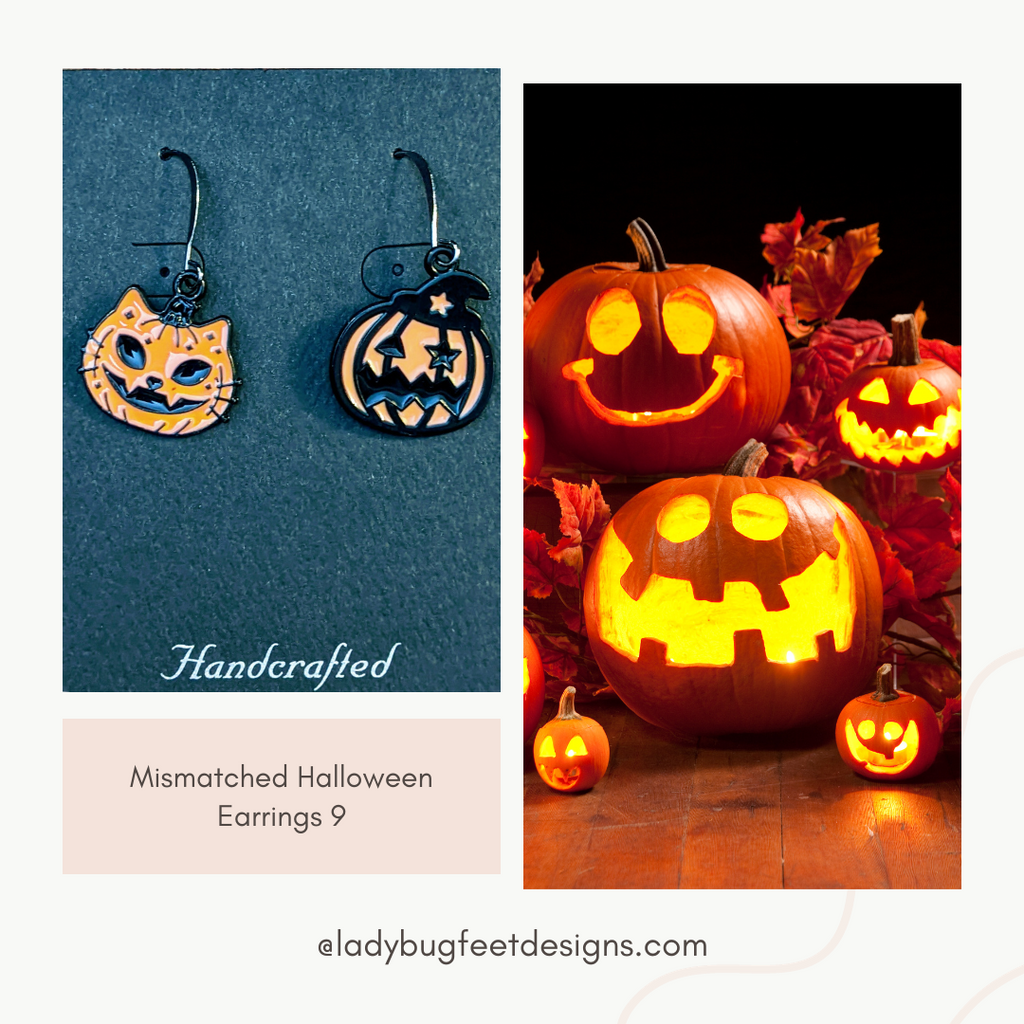 Mismatched Halloween Earrings 9