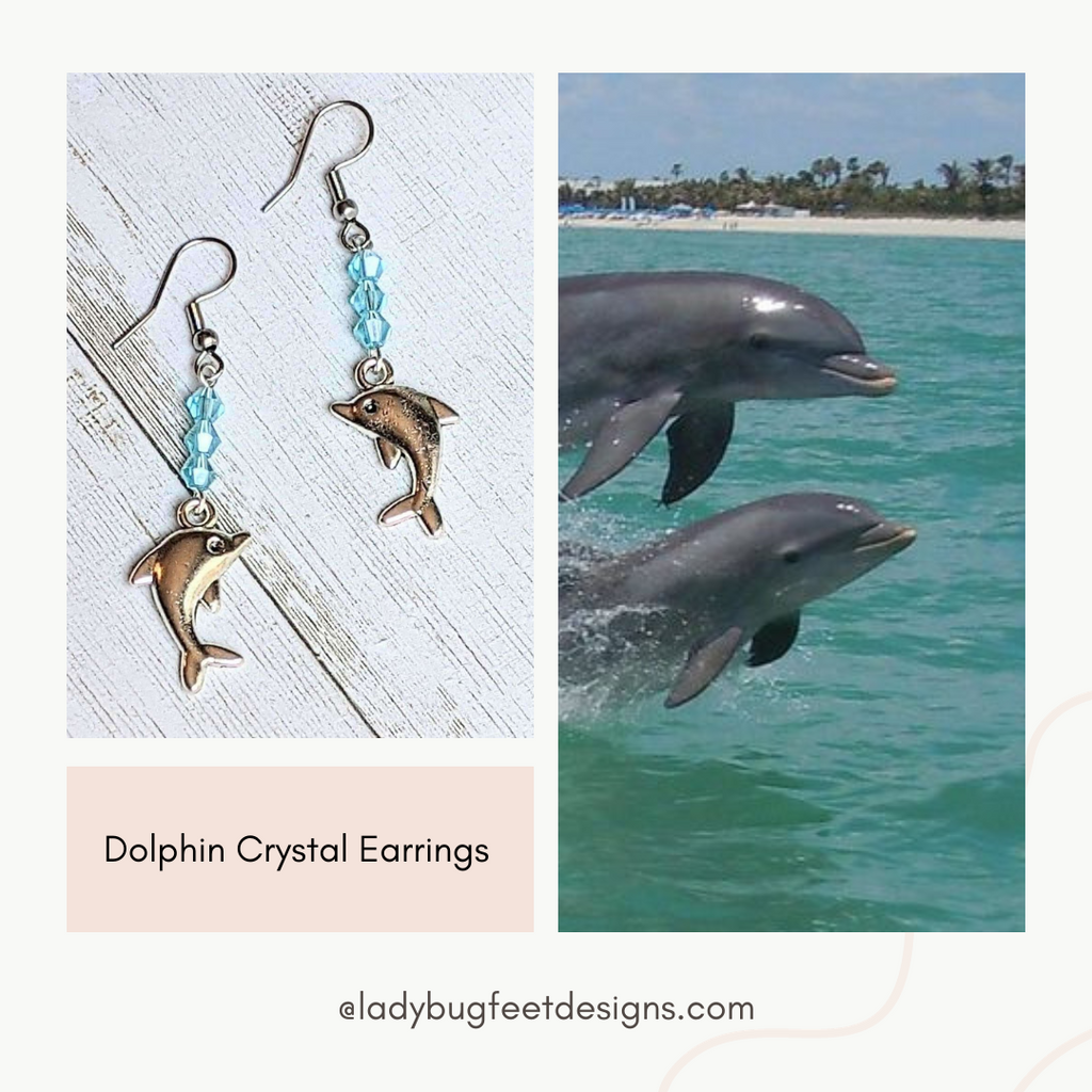 Dolphin Crystal Earrings