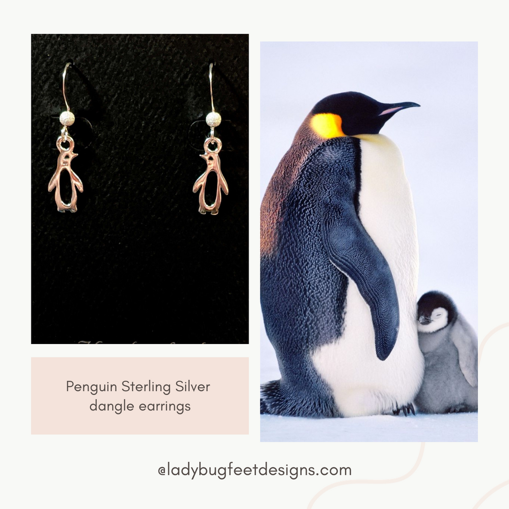 Penguin Sterling Silver dangle earrings