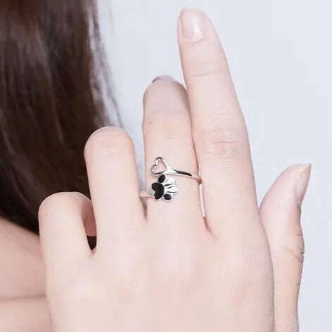 Dog Paw Wrap Ring