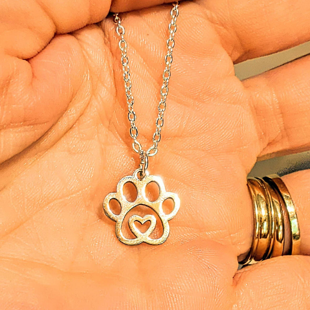 Dog/Cat Paw Anklet - Silver