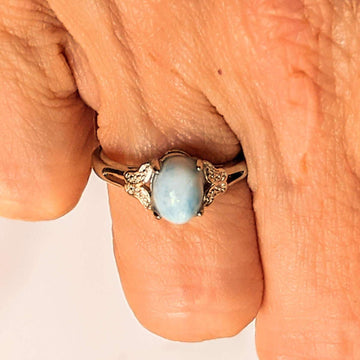 Dominican Larimar Ring - Size 6