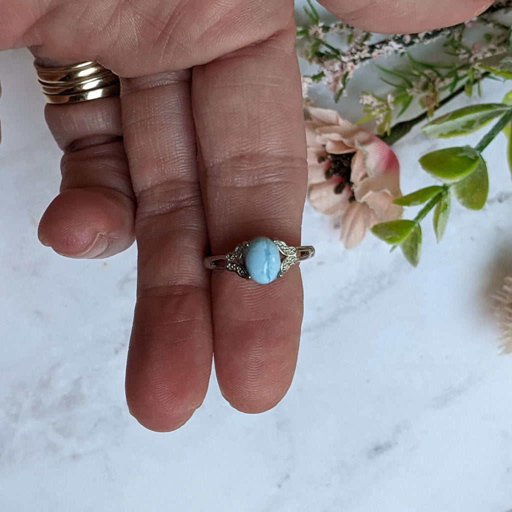 Dominican Larimar Ring - Size 6